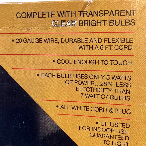 GE Cool Bright Christmas Candolier One Set of 5 Drip Electric Candles - Picture 3 of 12